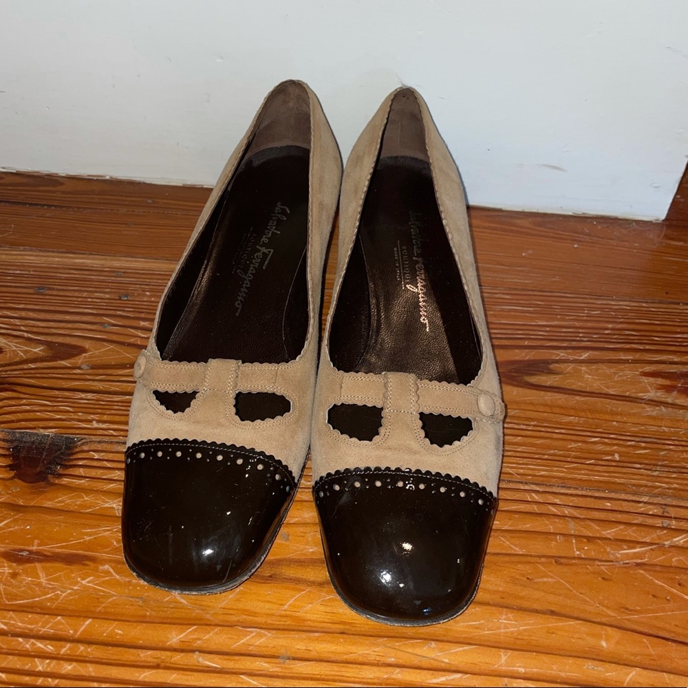 Salvatore Ferragamo brown vintage - made in Italy